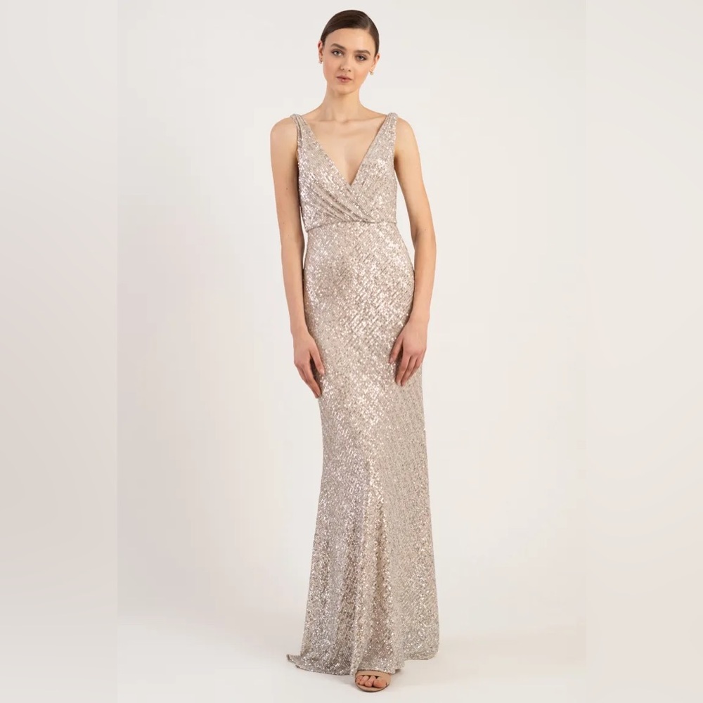Gold Jenny Yoo “Billie” Dress - Never worn Size 2